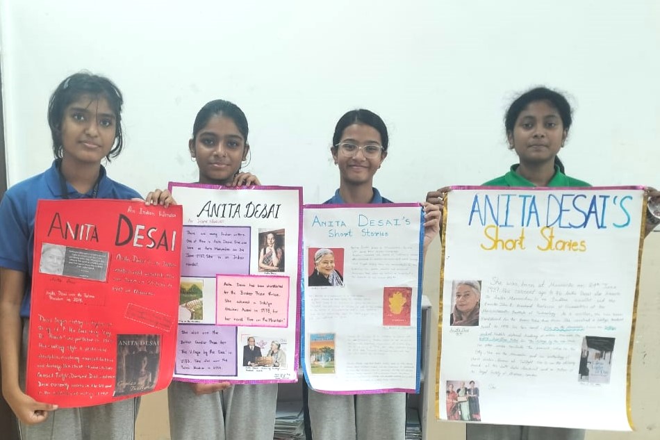 Inter-House Chart Making Competition on ‘Indian Authors Writing in English’ 1 
