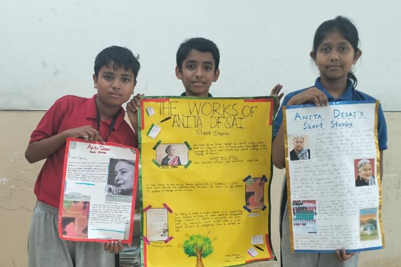 Inter-House Chart Making Competition on ‘Indian Authors Writing in English’ 2